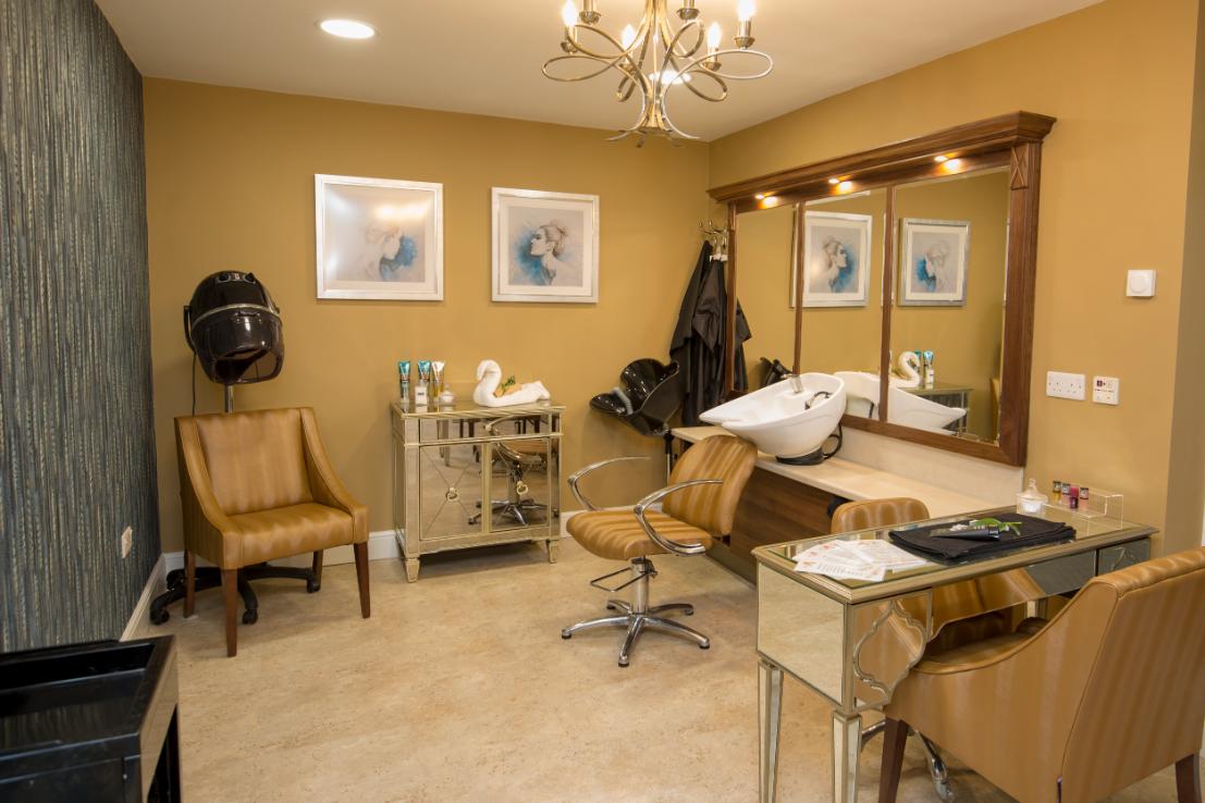 Hair salon at Chetwynd House Care Home